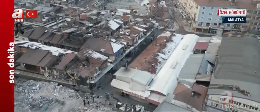 Görüntüler Malatya'dan... A Haber drone kamerası ile kayda alındı! İşte BÜYÜK YIKIM 6