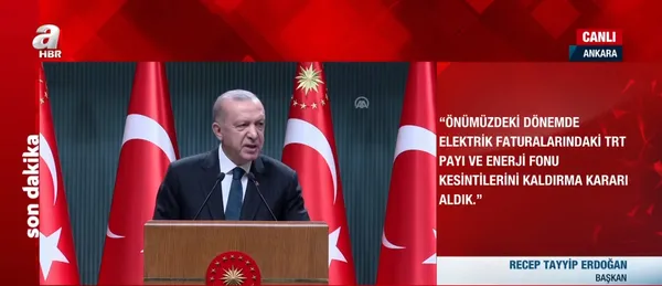 Son dakika: Kabine toplantısı sonrası Başkan Erdoğan’dan flaş açıklamalar