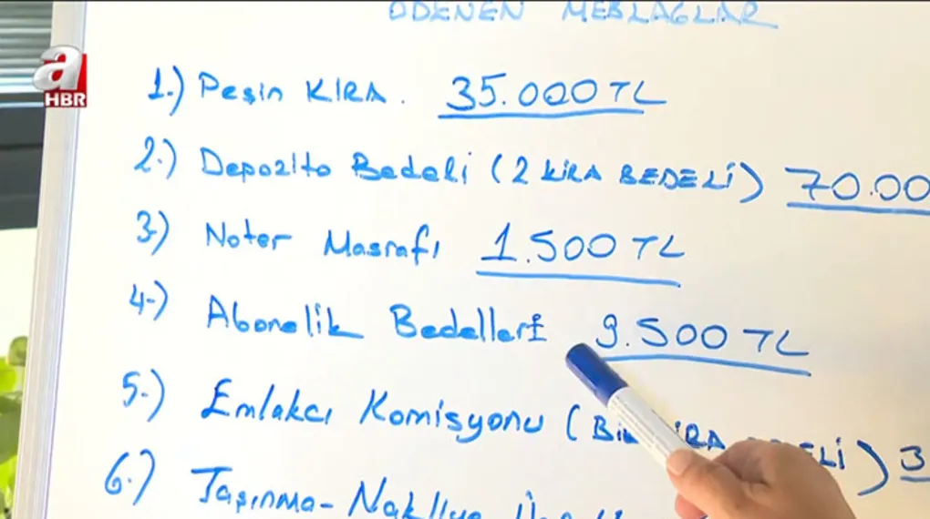 Taşınmanın maliyeti 200 bin lira