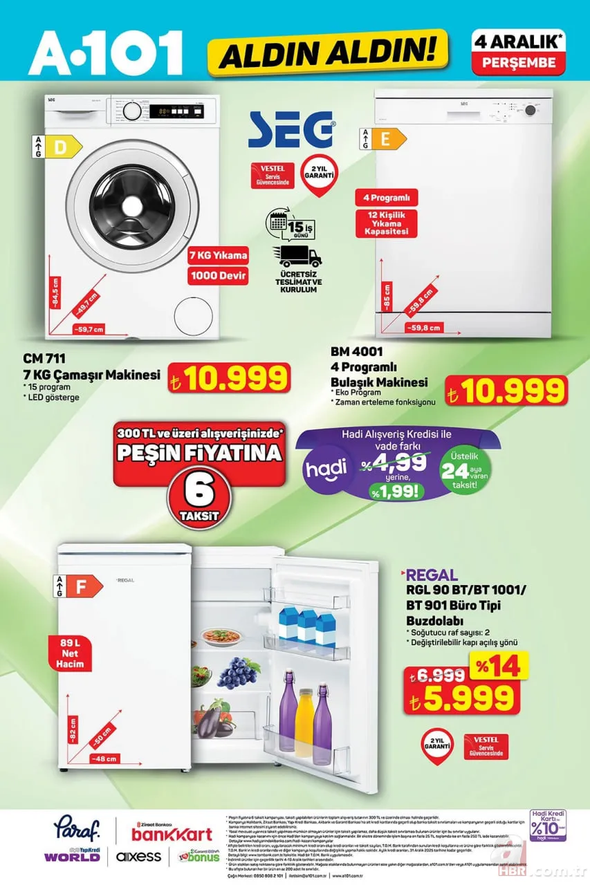 A101’de Yılbaşı hazırlıkları başladı! 4 Aralık’ta hangi ürünler indirimde? 7