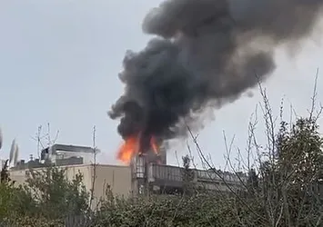 Ataşehir'de AVM'de korkutan yangın!