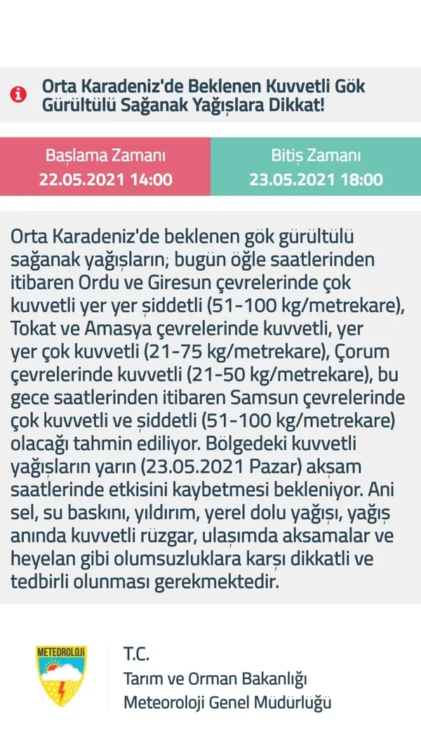 1621697587116.jpg Meteoroloji'den son dakika fırtına ve sağanak yağış uyarısı! Çok sayıda il için saat verildi - 4