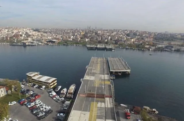 Tarihi Galata Köprüsü İstanbul’a veda etti