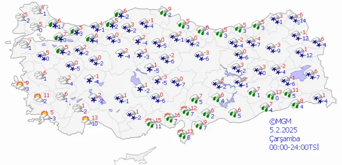 1738467382990.png Meteoroloji Genel Müdürlüğü'nün 5 günlük hava tahmin raporu (ahaber.com.tr)