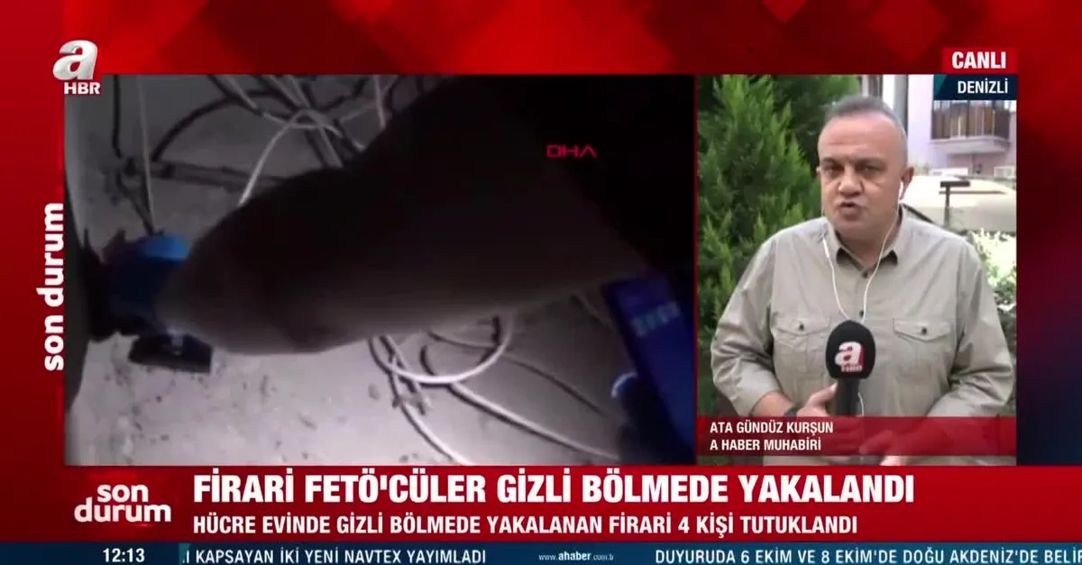 Denizli'de operasyon! Firari FETÖ'cüler gizli bölmede yakalandı