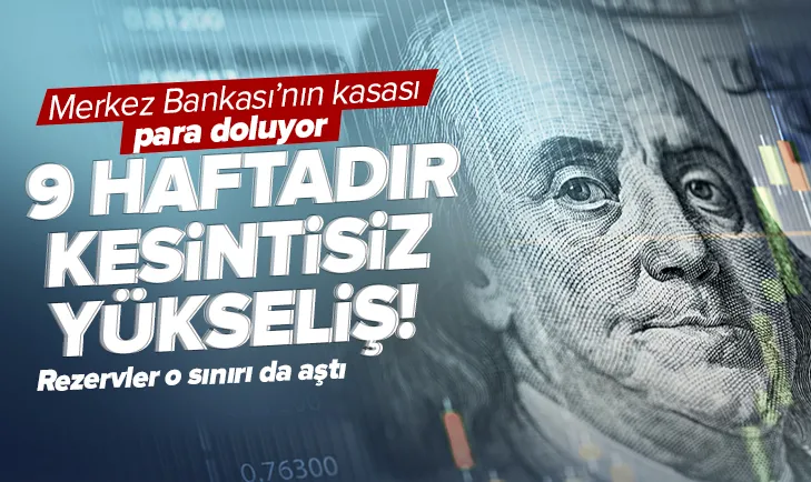 Rezervlerde 9 haftalık kesintisiz yükseliş