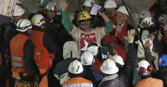 Şilili madenciler film oluyor