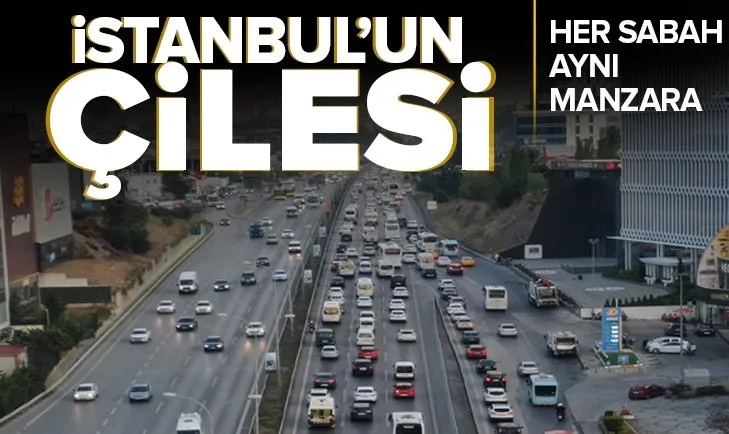 Son dakika: İstanbulluların sabah çilesi sürüyor! Trafik durma noktasına geldi