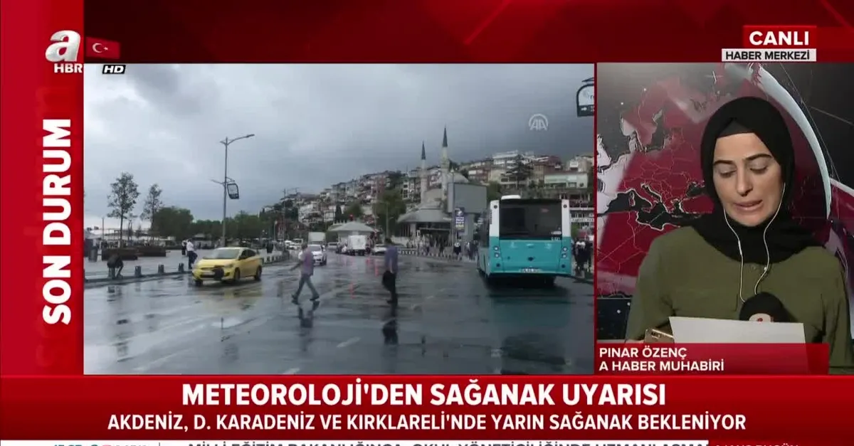 İstanbul için sağanak yağış uyarısı