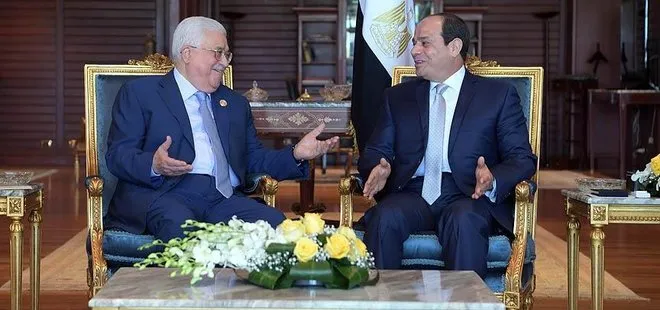 Filistin Devlet Başkanı Mahmud Abbas ile Mısır Cumhurbaşkanı Sisi görüştü