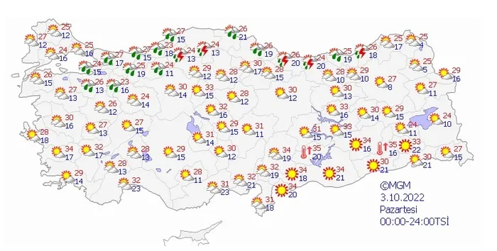 Meteoroloji o illeri uyardı: Kuvvetli sağanak etkili olacak! İstanbul için tarih verildi... (28-29 Eylül 2022 hava durumu) - 5