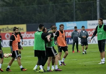 Beşiktaş'ın antrenmanında gerginlik