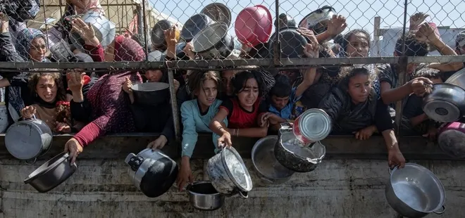 Gazze’de 1 milyon kadın ve çocuk açlıkla savaşıyor!