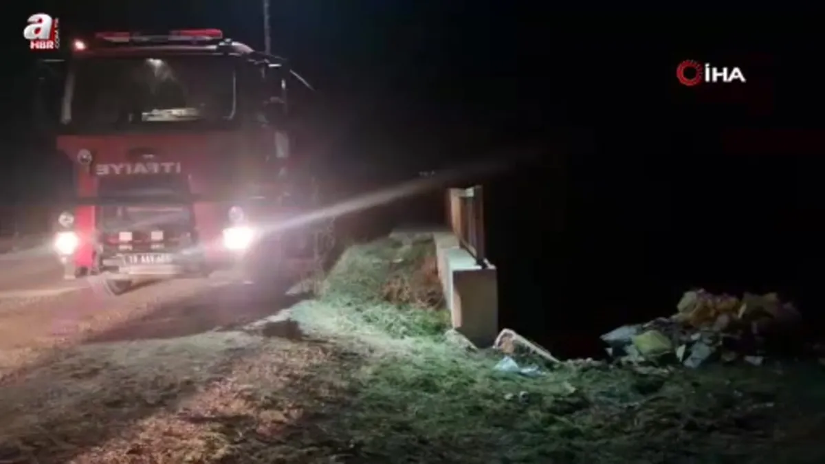 Köprüden aşağı düşen vatandaş yaralandı