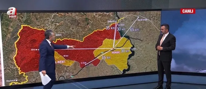İşte Türkiye’nin Tel Rıfat ve Münbiç’e harekat planı! Kerim Ulak ve Orhan Sali canlı yayında açıkladı