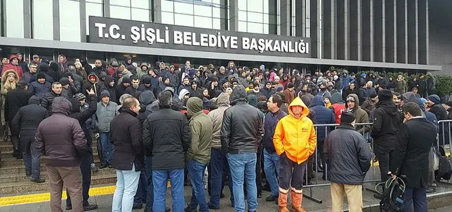 CHP’li Şişli Belediyesi’nde işçiler eyleme başladı