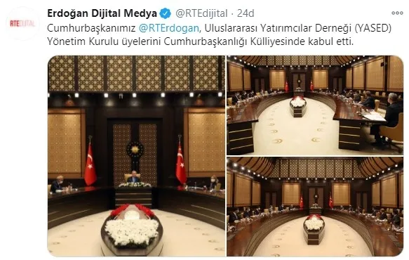 Başkan Erdoğan YASED Yönetim Kurulunu kabul etti - 1