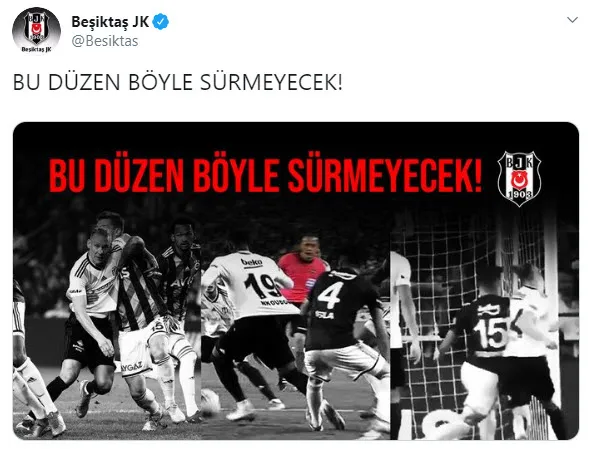 Beşiktaş'tan MHK ve TFF'ye tepki - 1