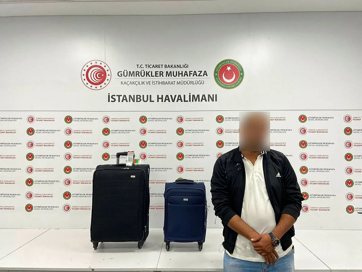 İstanbul Havalimanı'nda uyuşturucu operasyonu: Valiz çubuklarına gizlenmiş halde bulundu