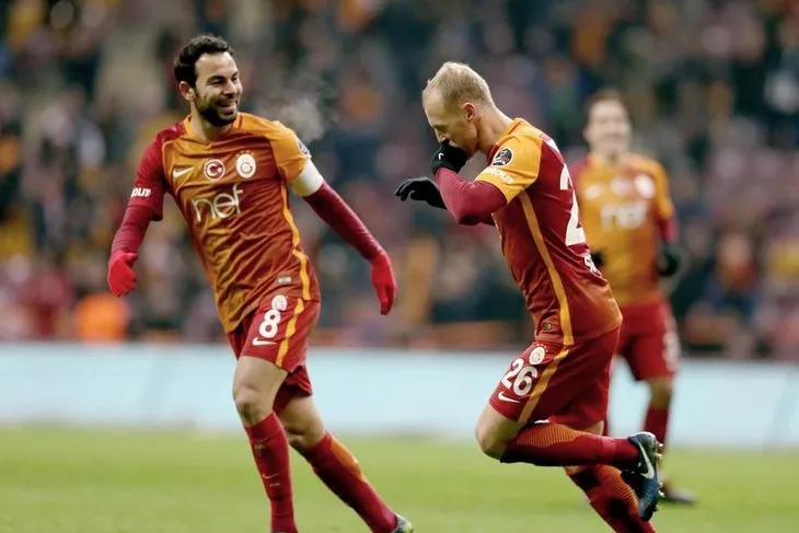 Galatasaray - Akhisar Belediyespor maçından kareler