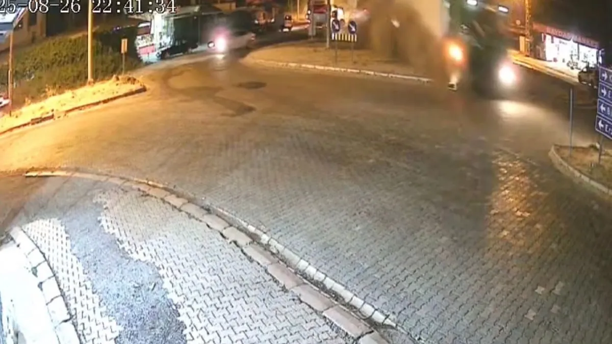 Elazığ’da freni boşalan tır faciaya ramak kala durduruldu