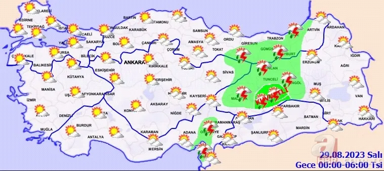 Meteoroloji'den sağanak ve fırtına uyarısı: 28 ilde etkili olması bekleniyor! İşte 28 Ağustos hava durumu raporu 13