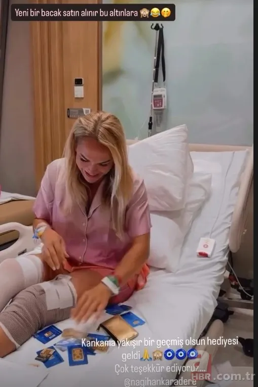 Ameliyat olan Nagihan Karadere hastanede şaşkına döndü! 6