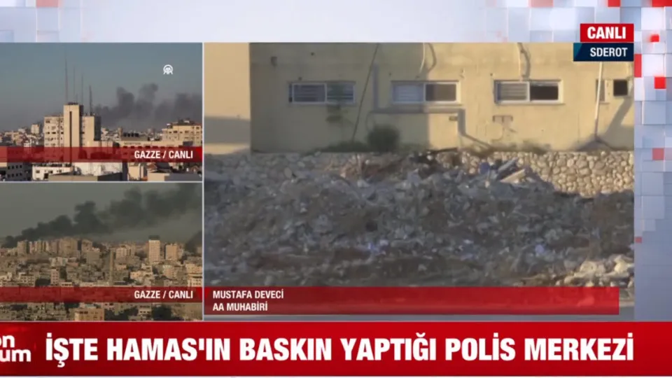 İşte Hamas’ın baskın yaptığı Sderot Polis Merkezi! A Haber sıcak çatışmanın yaşandığı karakolda