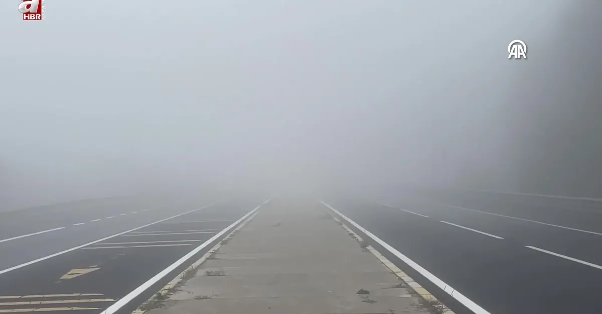 Bolu Dağı'nda sis etkili oldu