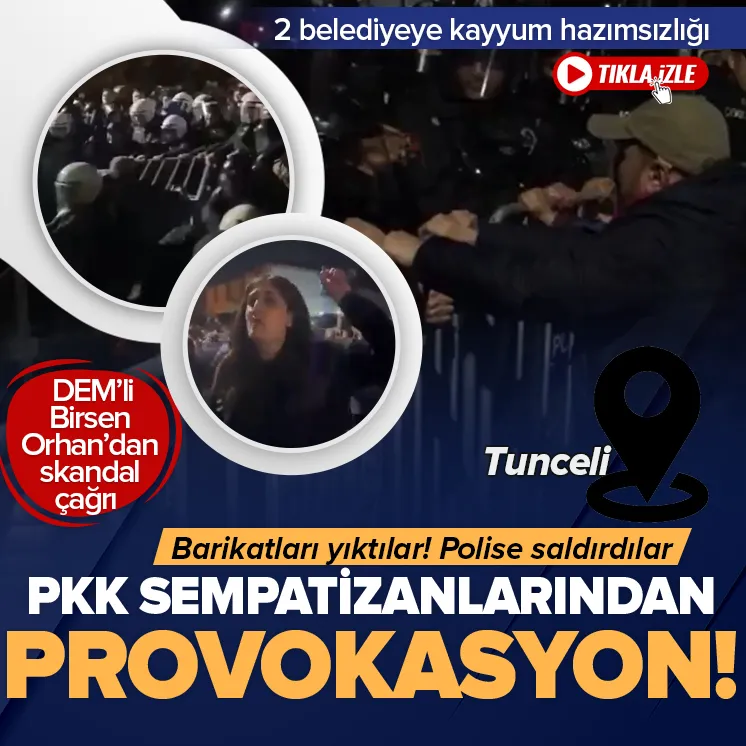 PKK sempatizanlarından provokasyon!