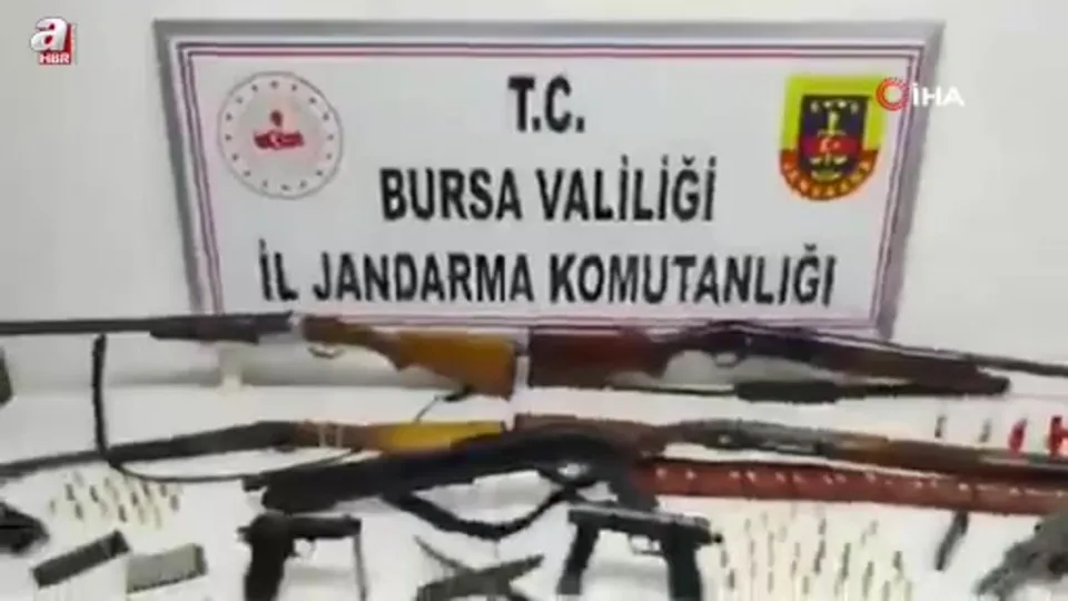 Bursa’da ruhsatsız silah operasyonu