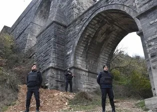 Define avcılarının hedefi olan tarihi Güzelce Kemerine polis önlemi