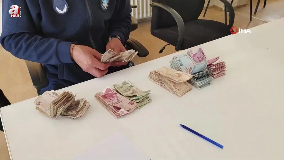 Dilenciler 5 saatte 24 bin 665 TL topladı