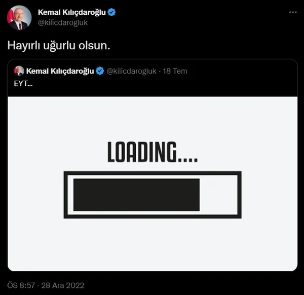 Bir Kılıçdaroğlu klasiği! Yine AK Parti’nin hayata geçirdiği projeyi sahiplendi: EYT hayırlı olsun