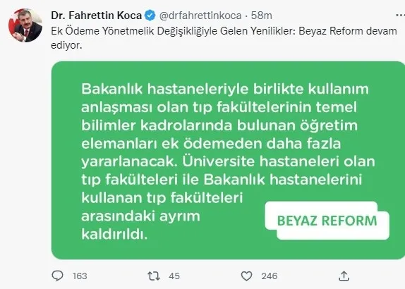 saglik-bakani-fahrettin-kocadan-ek-odeme-yonetmeligi-paylasimi-1668019174435.jpg Sağlık Bakanı Fahrettin Koca'dan 'Ek Ödeme Yönetmeliği' paylaşımı - 3