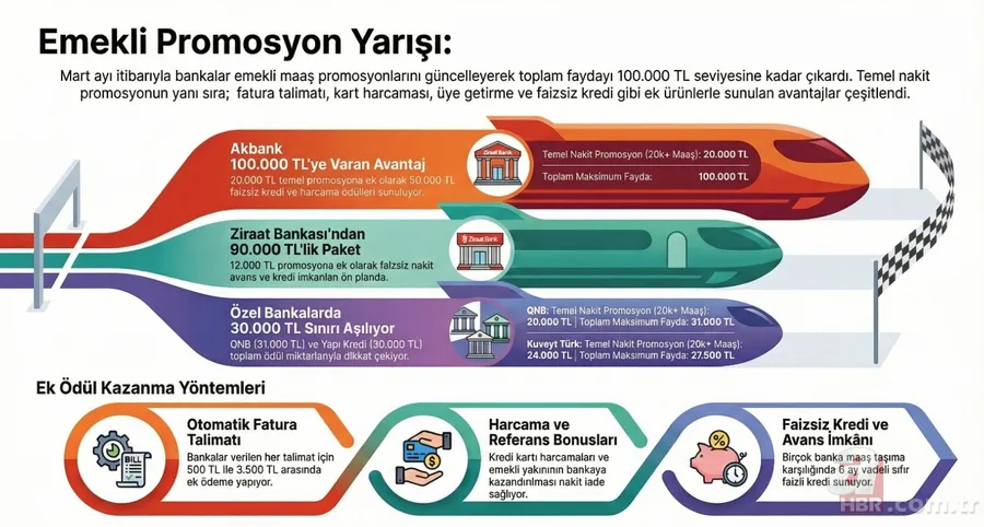 Emekliye 100 bin TL'ye varan promosyon! Hangi banka ne kadar veriyor? 2