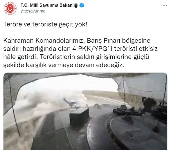 Türk komandosu saldırı hazırlığındaki 4 teröristi etkisiz hale getirdi
