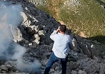 Kırsalda yılan ısırınca askeri helikopterle alındı! Fark edilmek için ateş yakmışlar