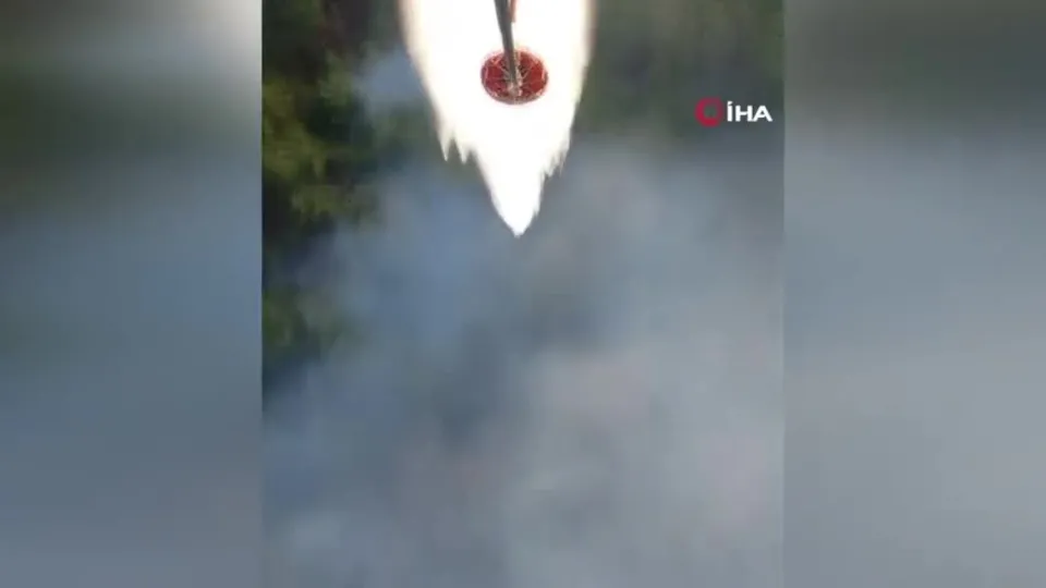 İzmir Karşıyaka’da orman yangını