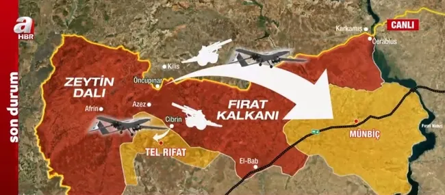 Suriye’de 5 günde 57 terörist yok edildi! Kara harekatının habercisi mi?