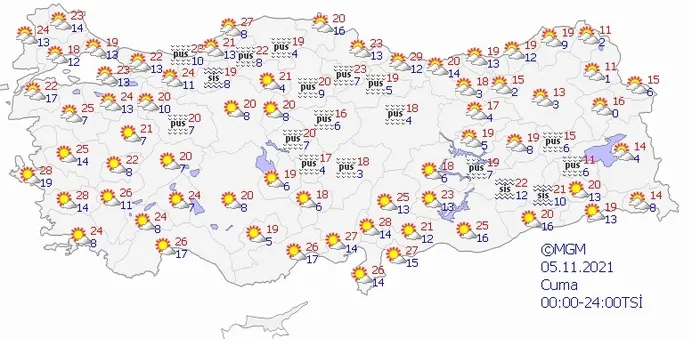 Meteorolojiden son dakika kar ve yağmur açıklaması! O iller dikkat... | 31 Ekim-1 Kasım 2021 hava durumu - 7