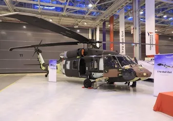 T-70 helikopteri ilk kez hangardan çıktı