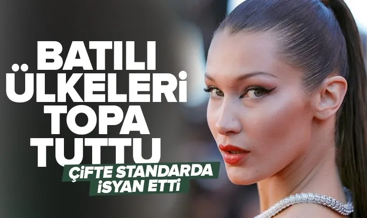 Bella Hadid Batılı ülkeleri topa tuttu! Müslümanlara yapılan çifte standarda isyan etti