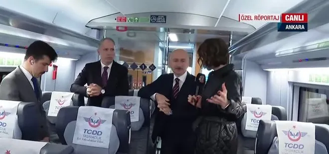 Ankara - Sivas hızlı treni ilk seferi için başkentten hareket etti! Ulaştırma ve Altyapı Bakanı Adil Karaismailoğlu’ndan A Haber’e özel açıklamalar