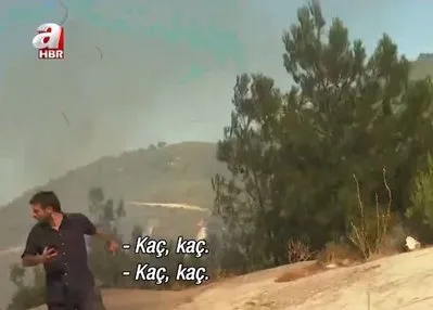 A Haber ekibinin zorlu yangın mesaisi!