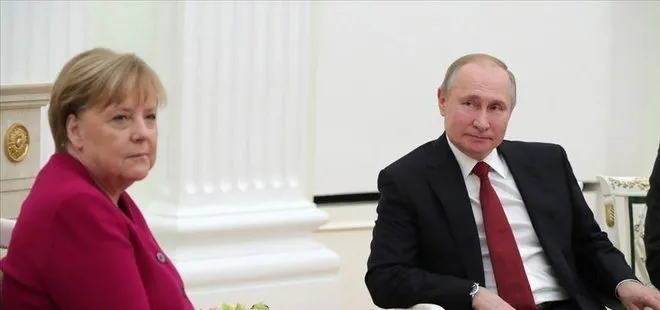 Almanya Başbakanı Merkel ile Rusya Devlet Başkanı Putin görüştü! Masada iki husus var