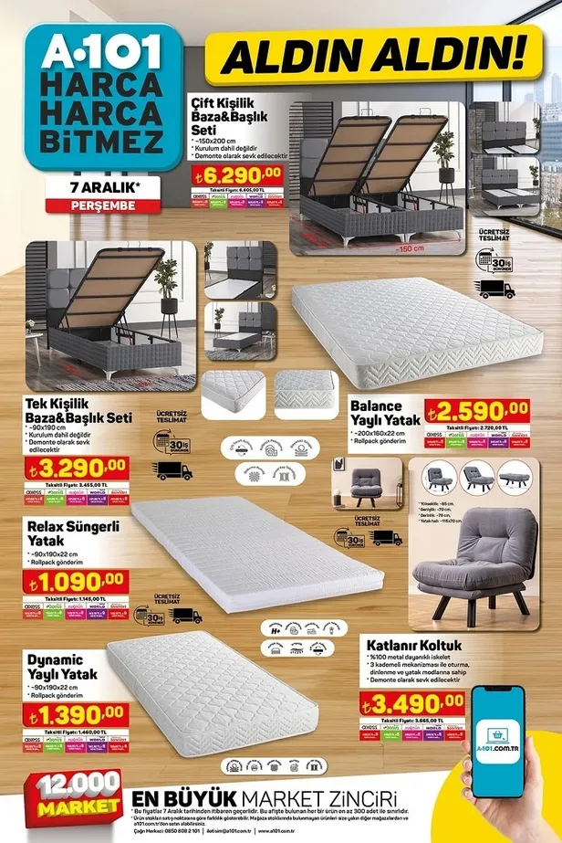 11 Aralık A101 aktüel ürünler kataloğu! Üç Tekerlekli Elektrikli Moped, Flavel Dijital Baskül , Kahve Makinesi, Smart Led TV uygun fiyata satışa sunuluyor