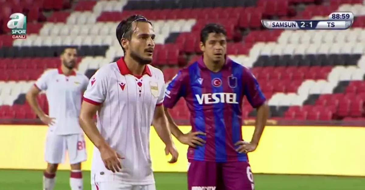 Samsunspor Trabzonspor karşısında 2-1 öne geçti