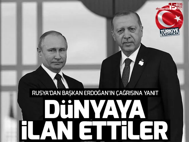 Rusyadan Başkan Erdoğanın çağrısına yanıt
