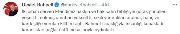 Son dakika: MHP Genel Başkanı Devlet Bahçeli'den Mevlit Kandili mesajı - 2
